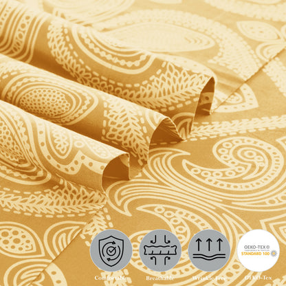Lux Decor 4-Piece Paisley Bed Sheet Set