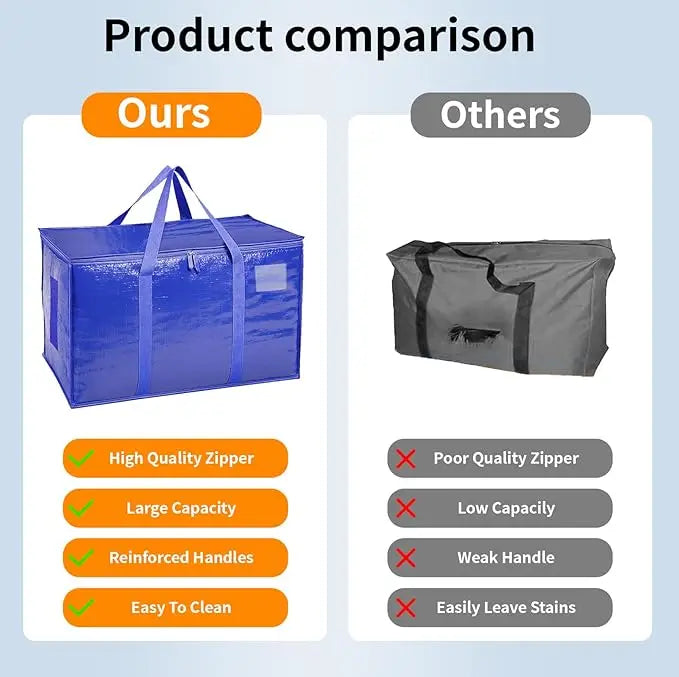 6 Pack Extra Large Moving Bags Heavy Duty