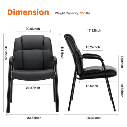 JHK Leather Waiting Room Chairs