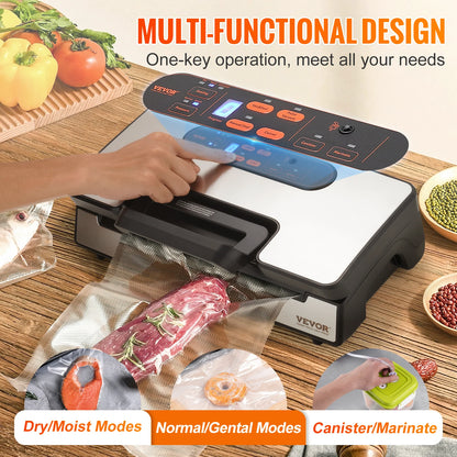 SucceBuy 90Kpa 130W Vacuum Sealer Food Packaging Machine