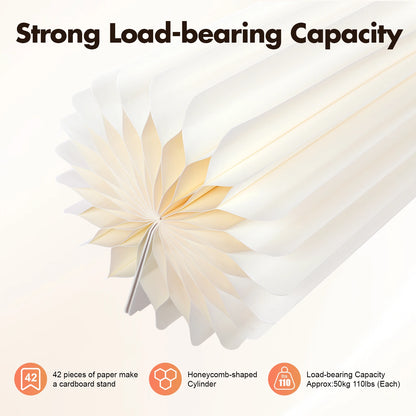 3Pcs Foldable Cardboard Flower Stands (40+60+80cm)
