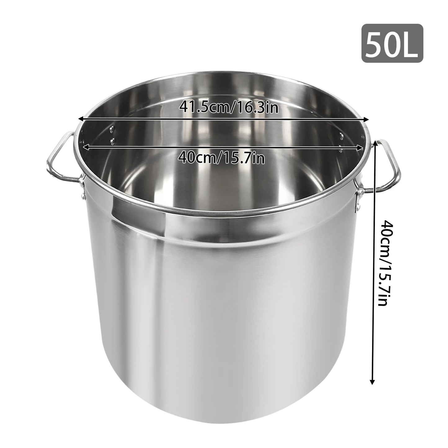 35/50/70L Soup Pot with Cover&Handles