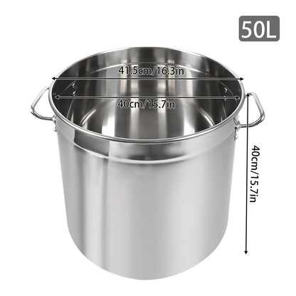 35/50/70L Soup Pot with Cover&Handles
