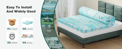 JHK 2-3 Inch Memory Foam Mattress