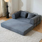 79'' Boneless Couch Foldable Convertible Futon