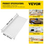 SucceBuy 1.5mm2mm PVC Table Cloth Transparent