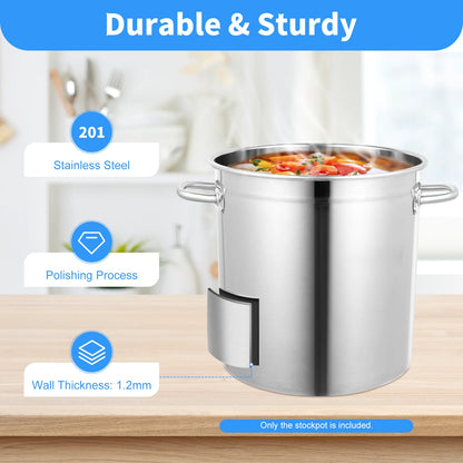 35/50/70L Soup Pot with Cover&Handles