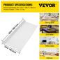 SucceBuy 1.5mm2mm PVC Table Cloth Transparent