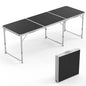 VINGLI 4FT White Folding Table Adjustable Height