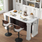 63" Large Imitation Marble Dining Table for 4-6 People