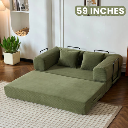 79'' Boneless Couch Foldable Convertible Futon