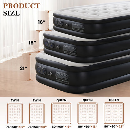 JHK Queen Twin Size Air Mattress Blow Up