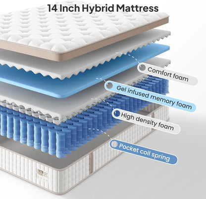 BedStory 14'' Full/King/Queen Size Mattress