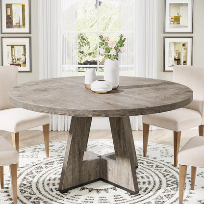 Tribesigns Round Dining Table for 4, 47 Inch