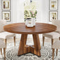 Tribesigns Round Dining Table for 4, 47 Inch