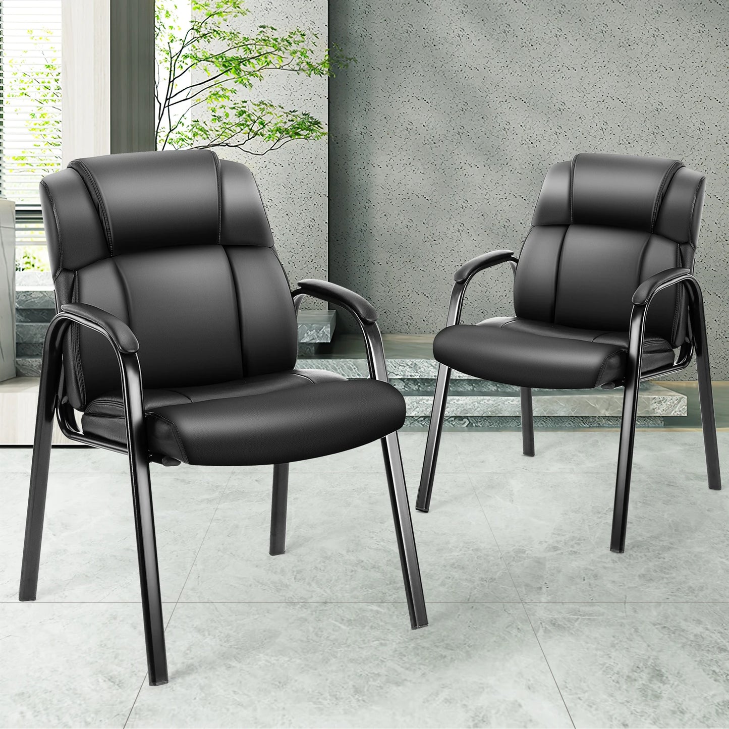 JHK Leather Waiting Room Chairs