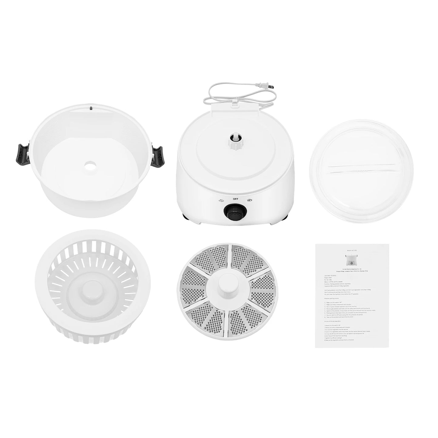 85W Electric Potato Peeler One-button Drive