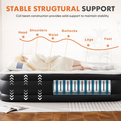 JHK Queen Twin Size Air Mattress Blow Up