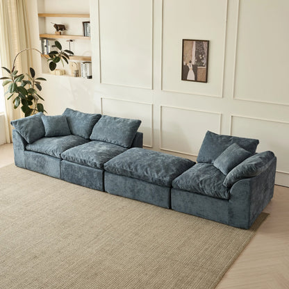 109" Modern Cloud L-Shaped 3-Seater