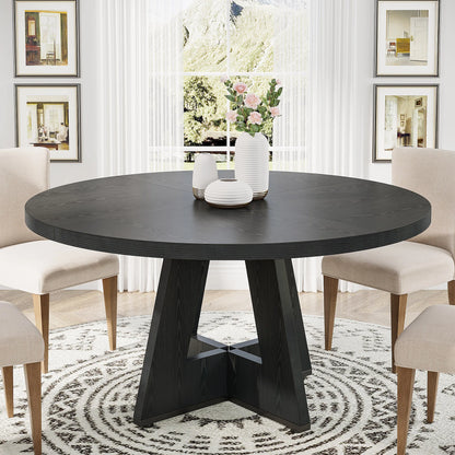 Tribesigns Round Dining Table for 4, 47 Inch