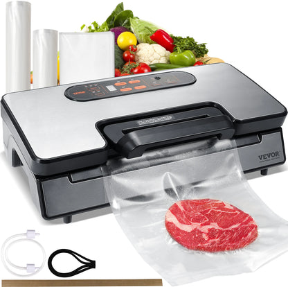 SucceBuy 90Kpa 130W Vacuum Sealer Food Packaging Machine