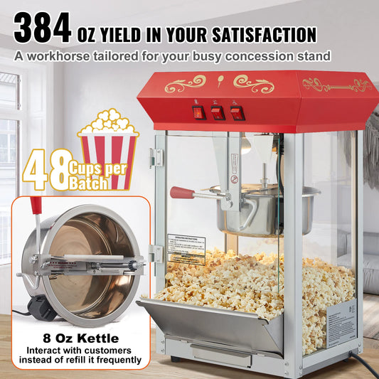 SucceBuy 8/12Oz Electric Popcorn Maker