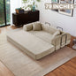 79'' Boneless Couch Foldable Convertible Futon