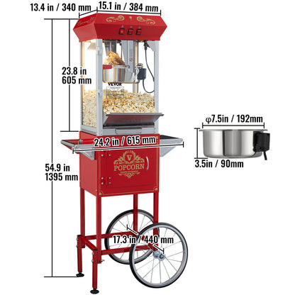 SucceBuy 8/12Oz Electric Popcorn Maker