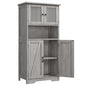 Free Standing Kitchen Pantry Cupboard with 4 Doors