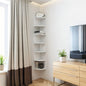 7-Tier Rustic Wall-Mounted Corner Shelf