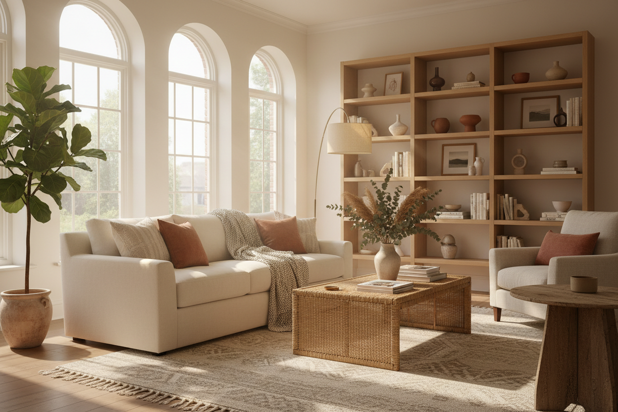 Cozy styled living space